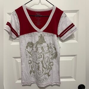 Harry Potter Gryffindor Ladies Burnout T-Shirt Small